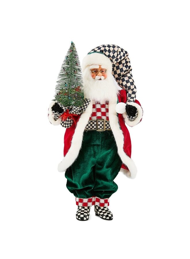 Check It Out Fabric Santa with Tree