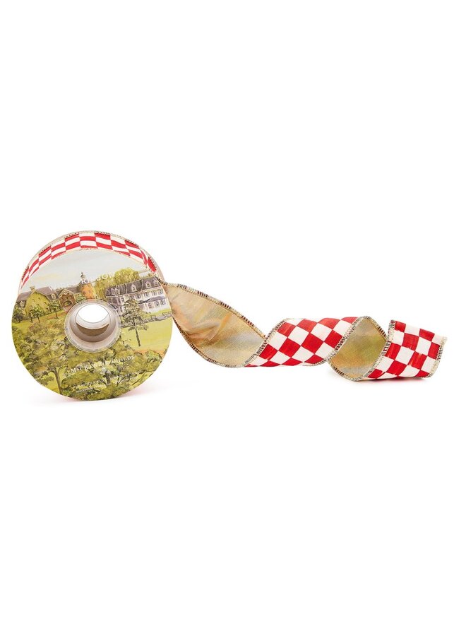 Red Check 2" Ribbon