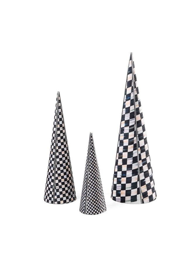 Courtly Cone Trees, Set of 3