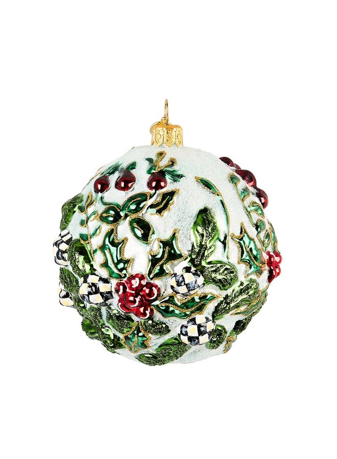 Cardinal Ball Glass Ornament