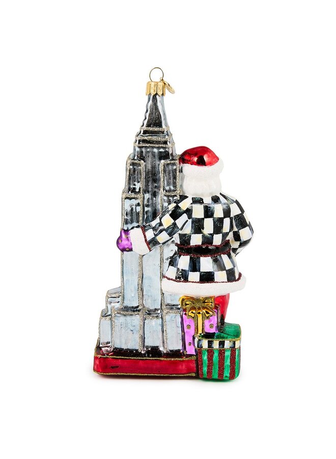 Empire State Building Glass Ornament