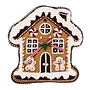 Gingerbread House Shaped Throw Pillow
