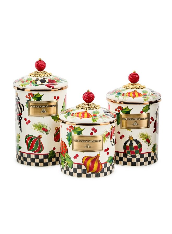 Deck the Halls Medium Canister