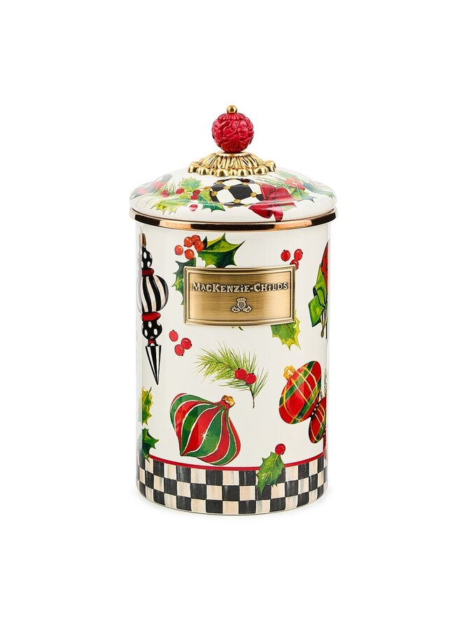 Deck the Halls Large Canister