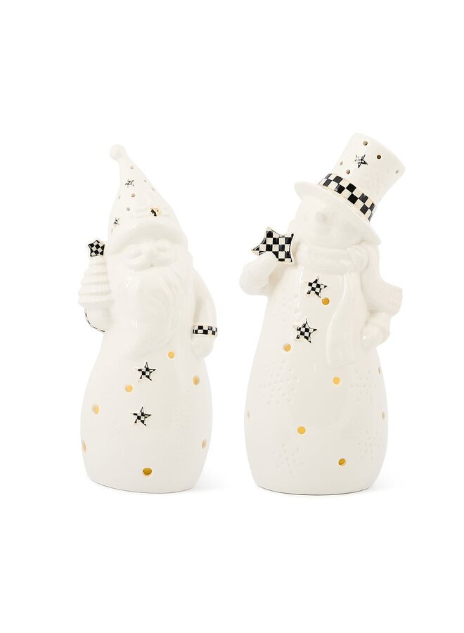 Courtly Noel Illuminated Snowman