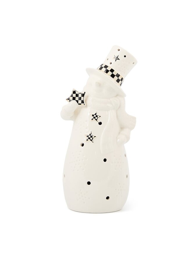 Courtly Noel Illuminated Snowman