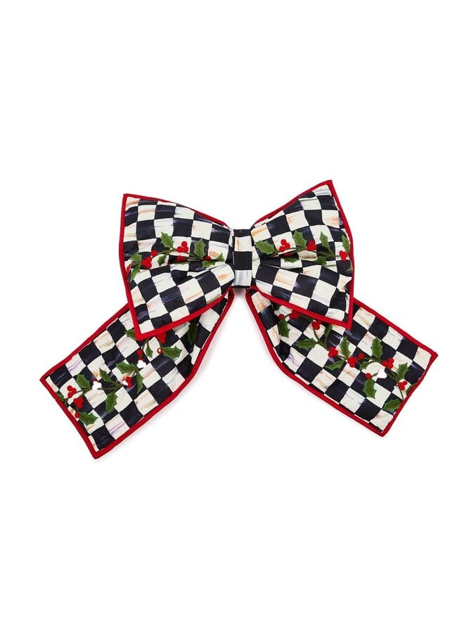 Courtly Check Holly Large Bow