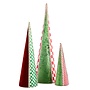 Check It Out Fabric Cone Trees, Set of 3
