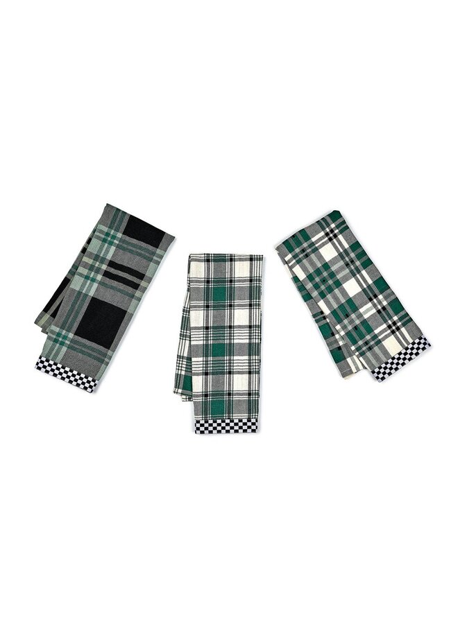 Evergreen Woven Dish Towels, Set of 3