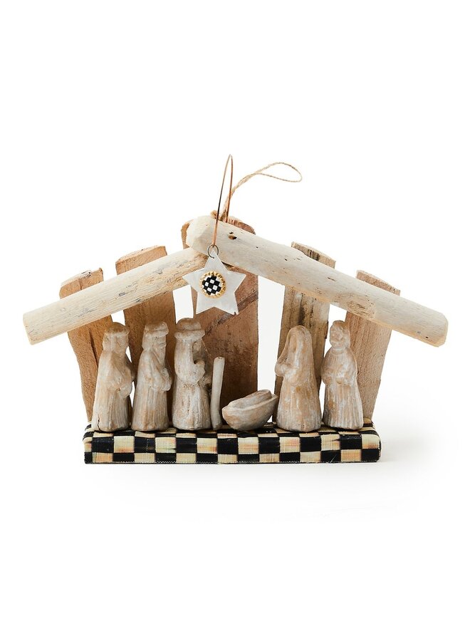 Farmhouse Holiday Wood Nativity Set