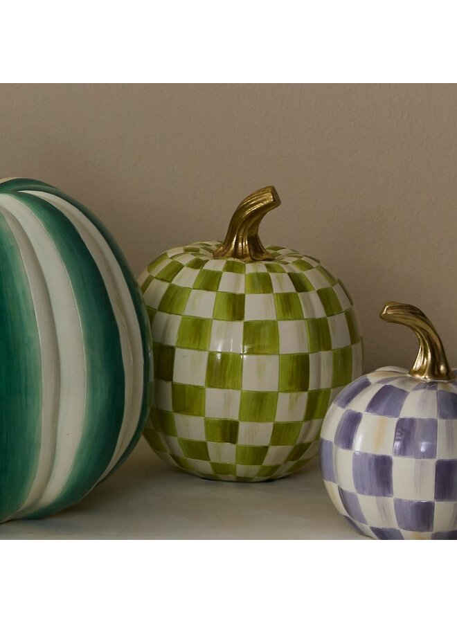 Moss Check Small Pumpkin