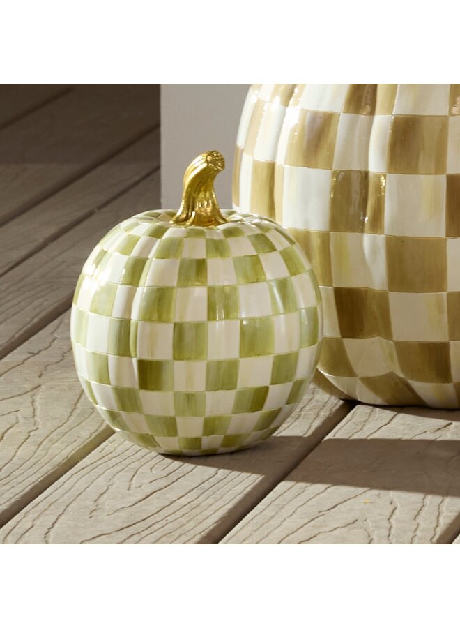 Moss Check Small Pumpkin