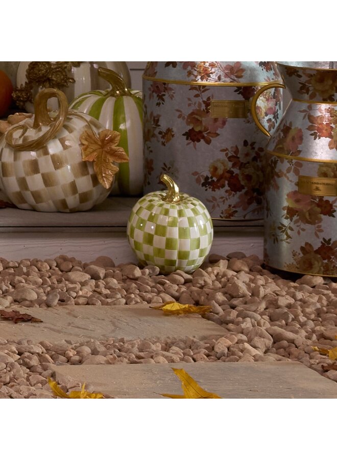 Moss Check Small Pumpkin