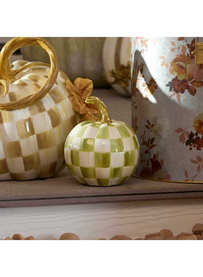 Moss Check Small Pumpkin