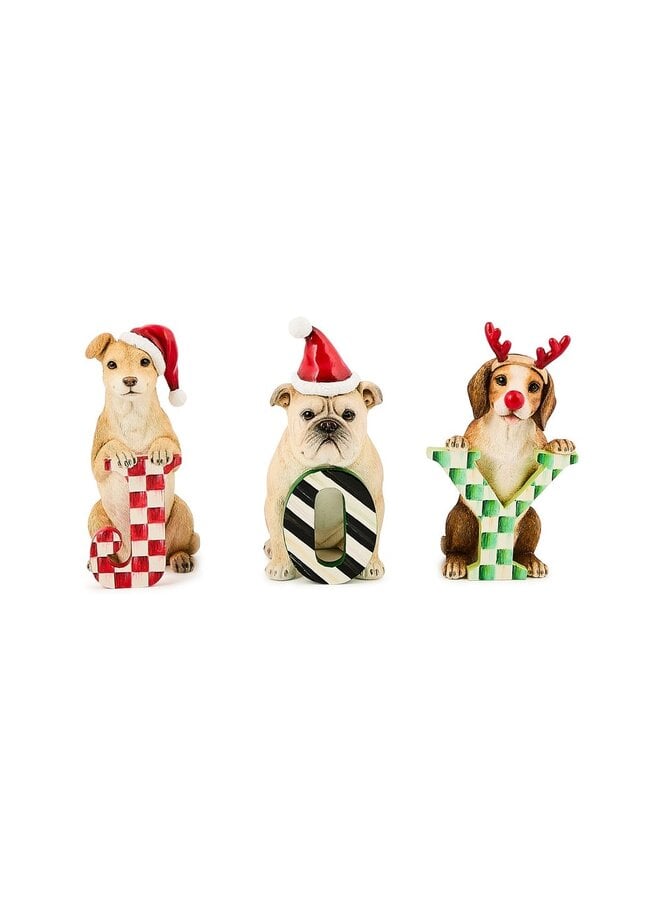 Check It Out JOY Dog Figurine Set