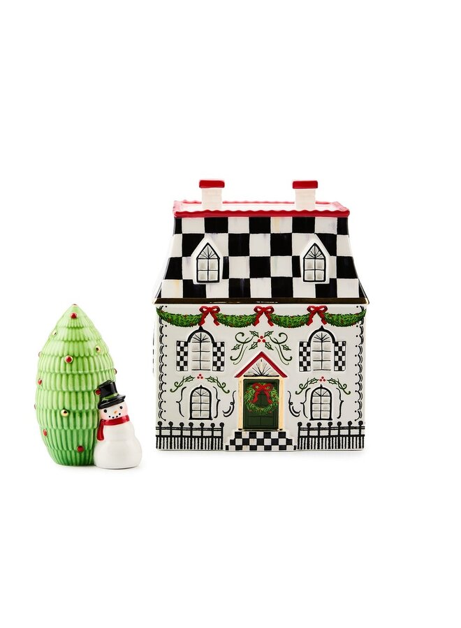 Holly Village Illuminated Ceramic Villa