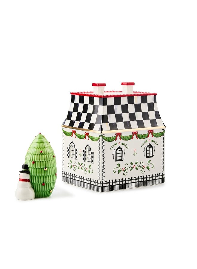 Holly Village Illuminated Ceramic Villa