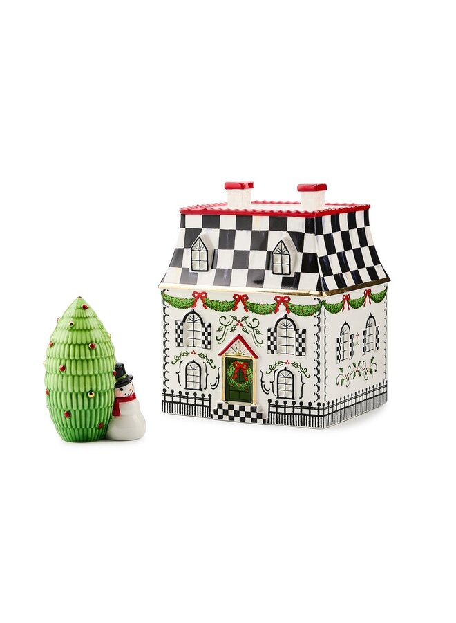 Holly Village Illuminated Ceramic Villa