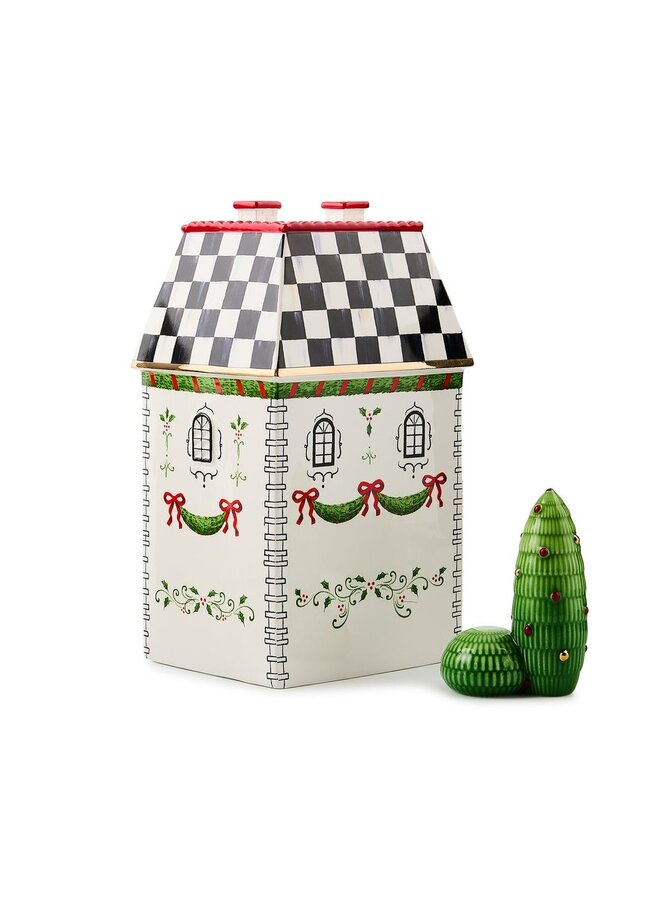 Holly Village Illuminated Ceramic Cottage