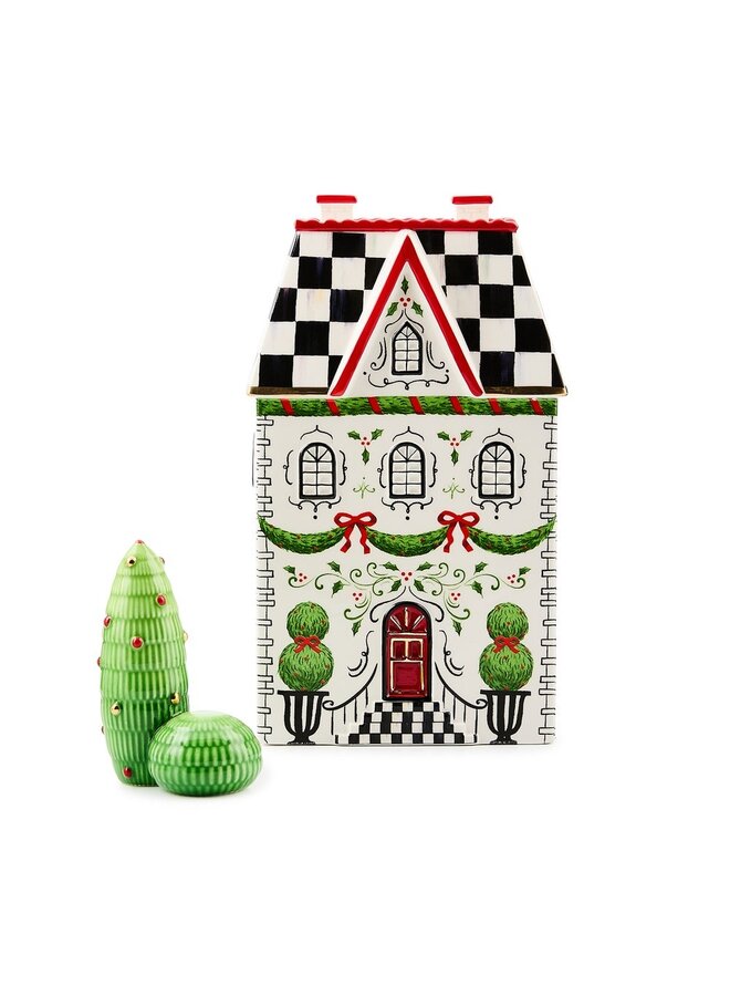 Holly Village Illuminated Ceramic Cottage