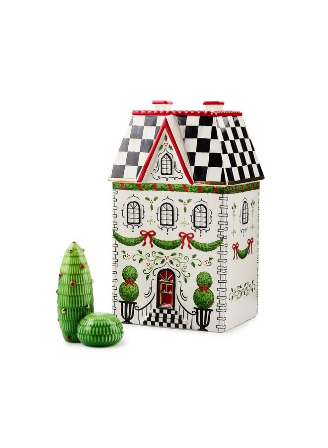 Holly Village Illuminated Ceramic Cottage