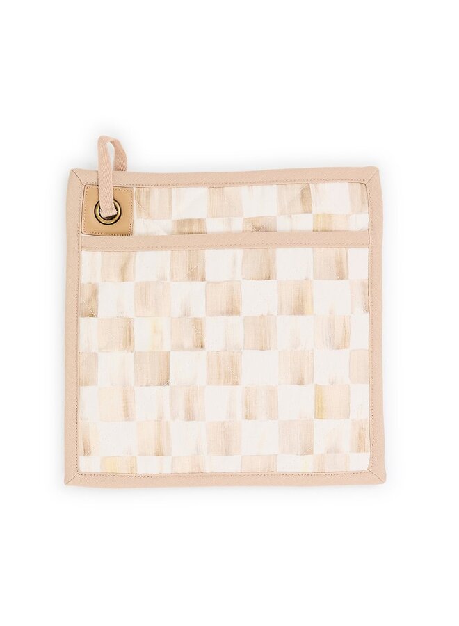 Mocha Check Potholder