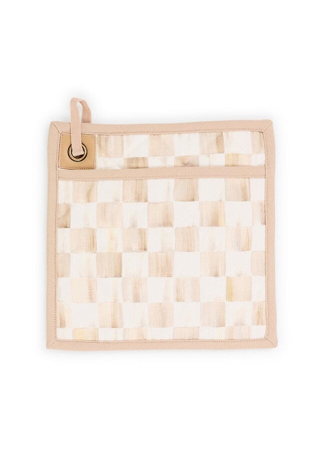 Mocha Check Potholder