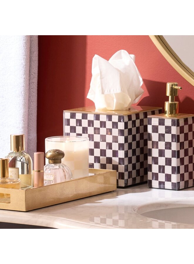 Courtly Check Glass Boutique Tissue Box Cover