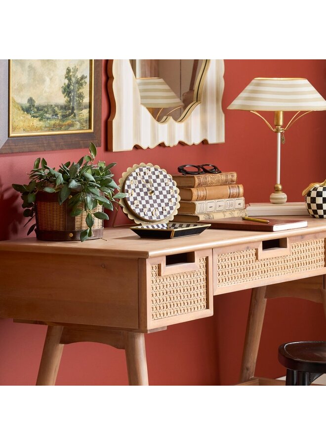 Courtly Check Small Glass Tray