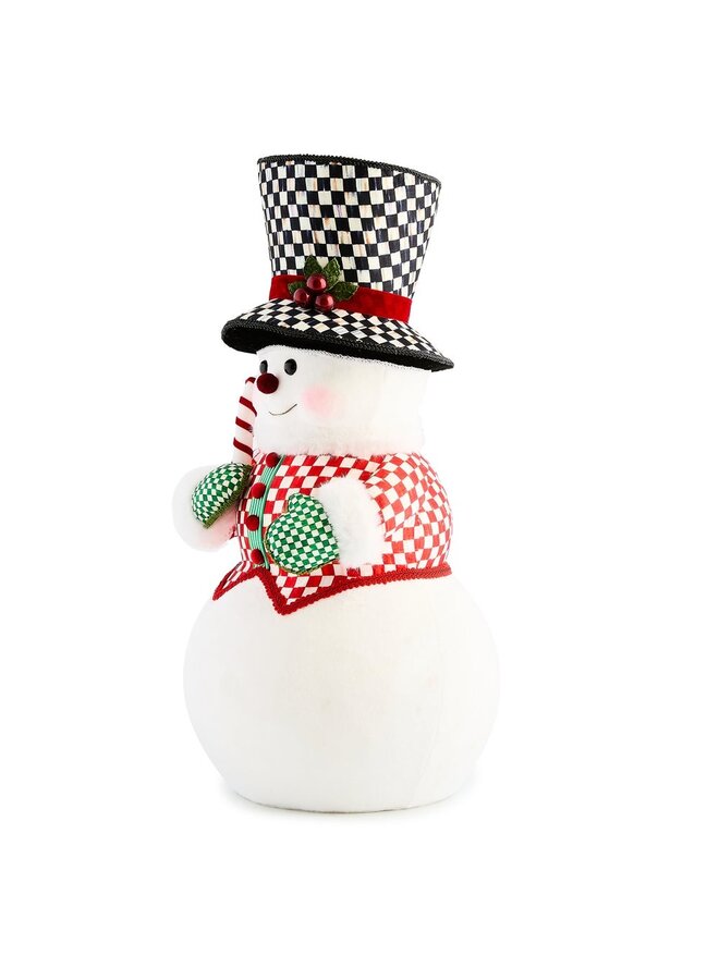 Check It Out Fabric Snowman Figure