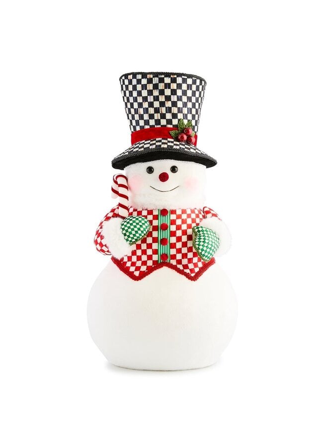 Check It Out Fabric Snowman Figure