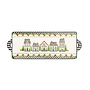 Holly Village Ceramic Rectangular Platter
