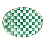 Emerald Check Medium Oval Platter