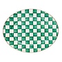 Emerald Check Large Oval Platter