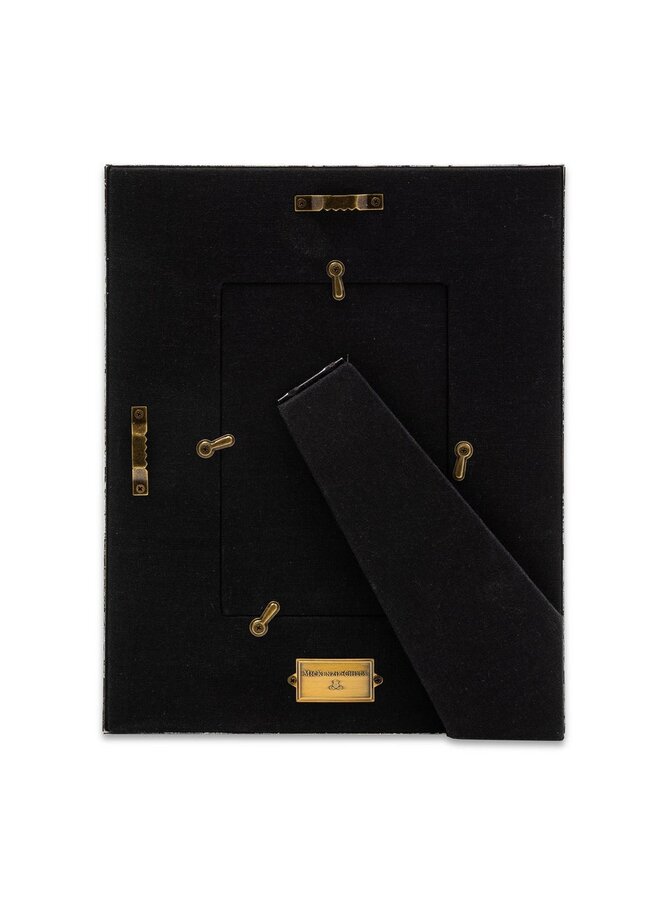 Emerald Check Enamel Frame - 4" x 6"