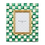 Emerald  Check Enamel Frame - 5" x 7"