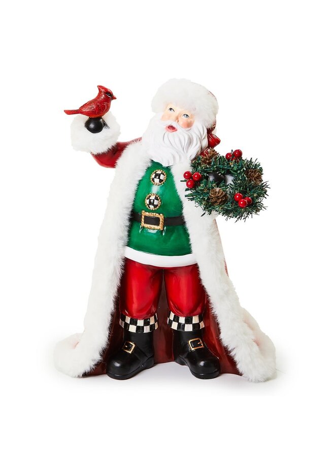 Cozy Christmas Santa with Cardinal