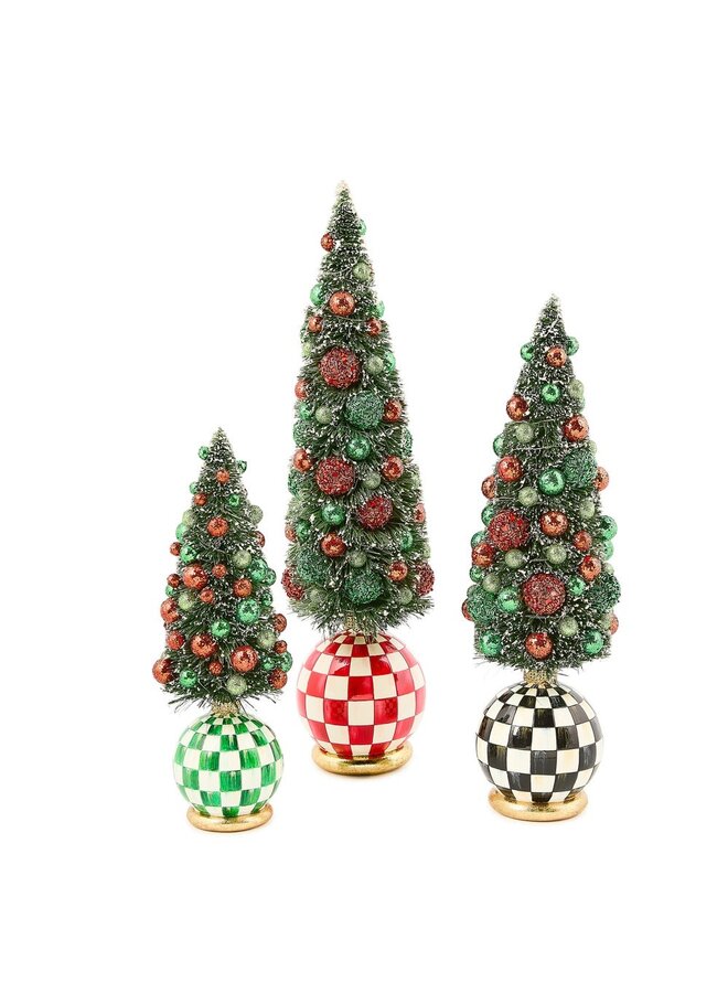 Check It Out Illuminated Small Bottle Brush Tree