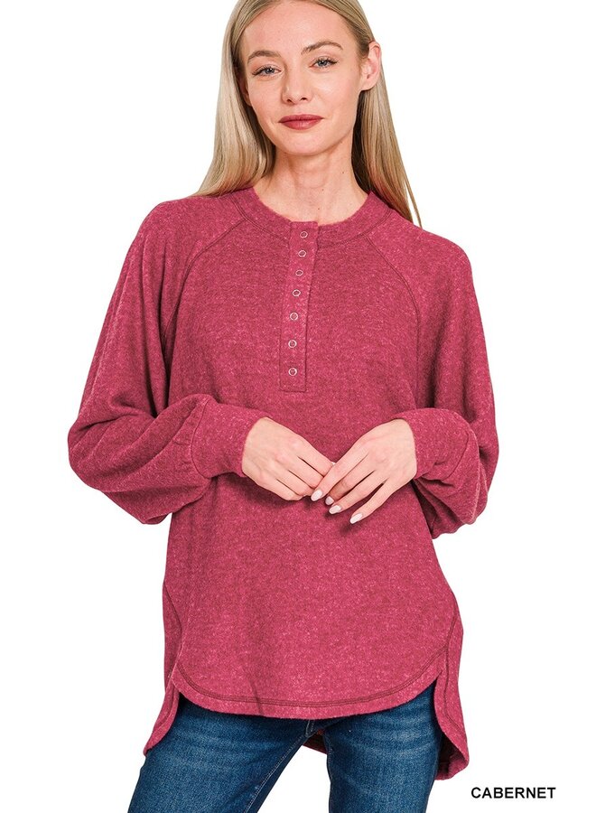 Oversized SuperSoft Henley -