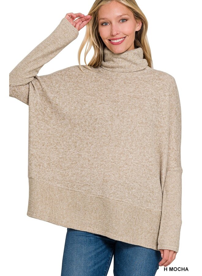 Oversized SuperSoft Turtleneck Tunic -