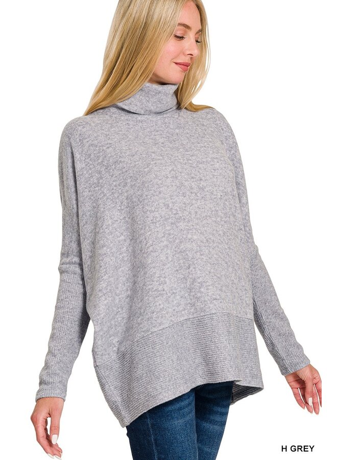 Oversized SuperSoft Turtleneck Tunic -