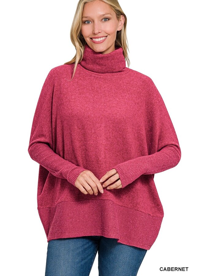 Oversized SuperSoft Turtleneck Tunic -