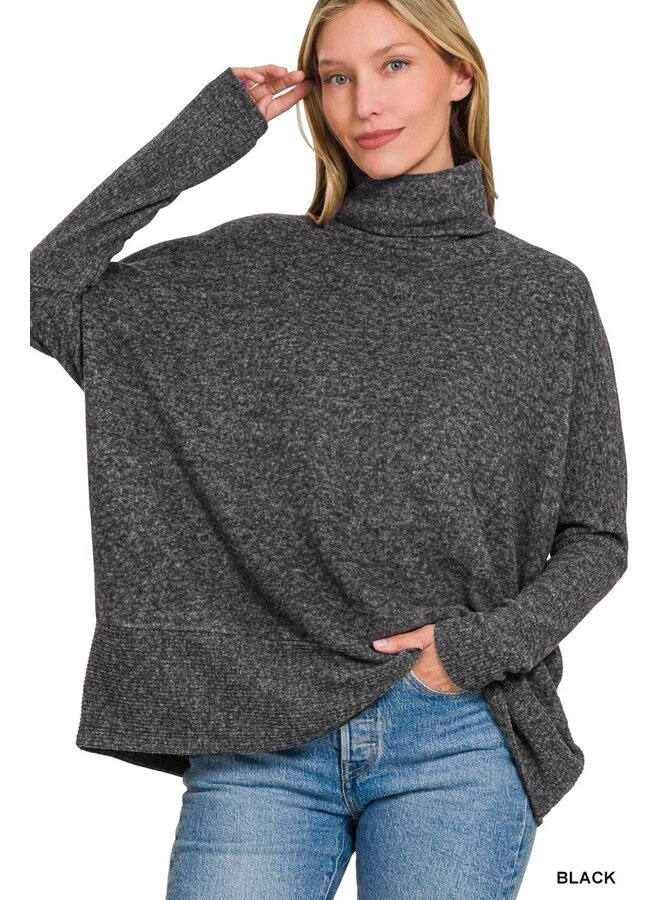 Oversized SuperSoft Turtleneck Tunic -