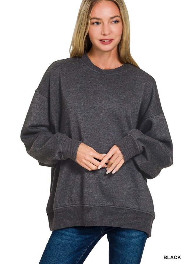 Oversized Acid Washed Sweatshirt -