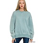 Oversized Acid Washed Sweatshirt -