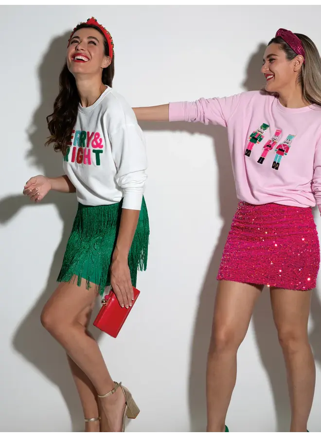 “Merry & Bright” Relaxed Sweatshirt -