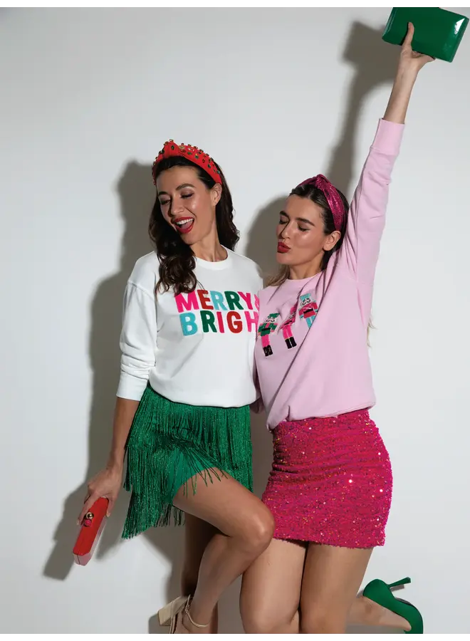 “Merry & Bright” Relaxed Sweatshirt -