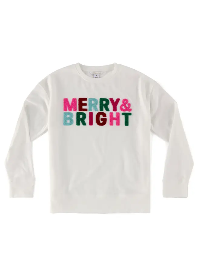 “Merry & Bright” Relaxed Sweatshirt -