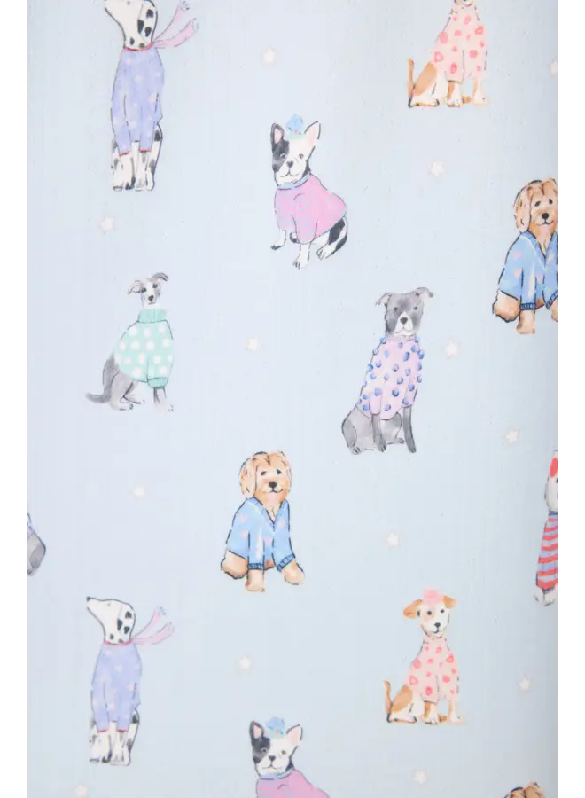 Doggone Cold Dog Print Pointelle Lounge Set -