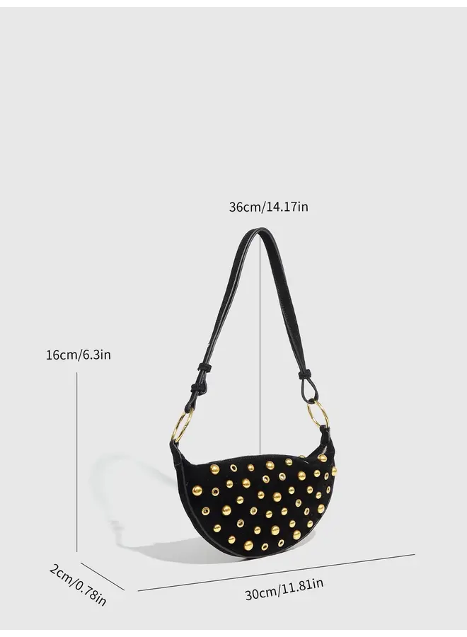 Studded Shoulder Bag -